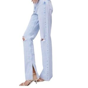 Zara High Rise Slim Flared Jeans